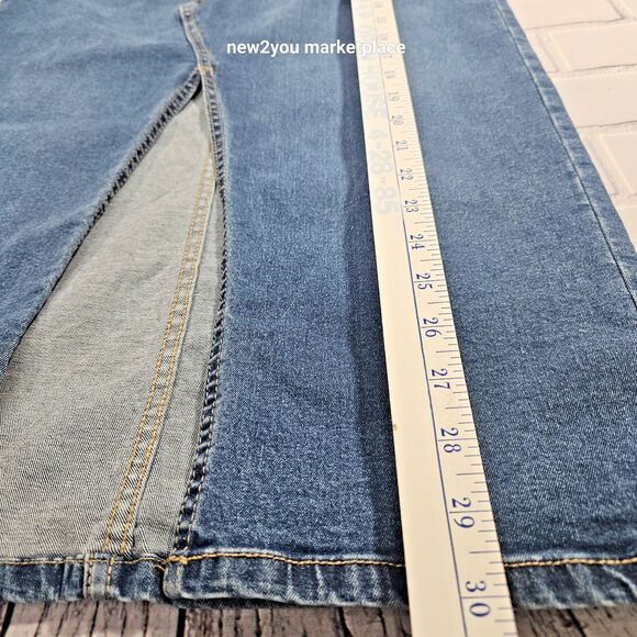 Serra Women' Denim Skirt Maxi Front Slit Sz Small Light Wash NWT - Picture 5 of 6